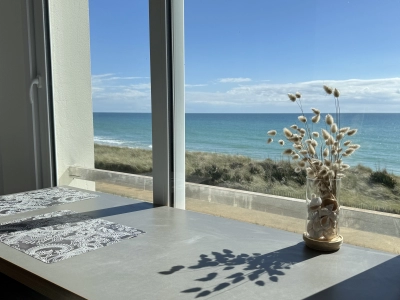Vue sur la mer depuis l'hébergement